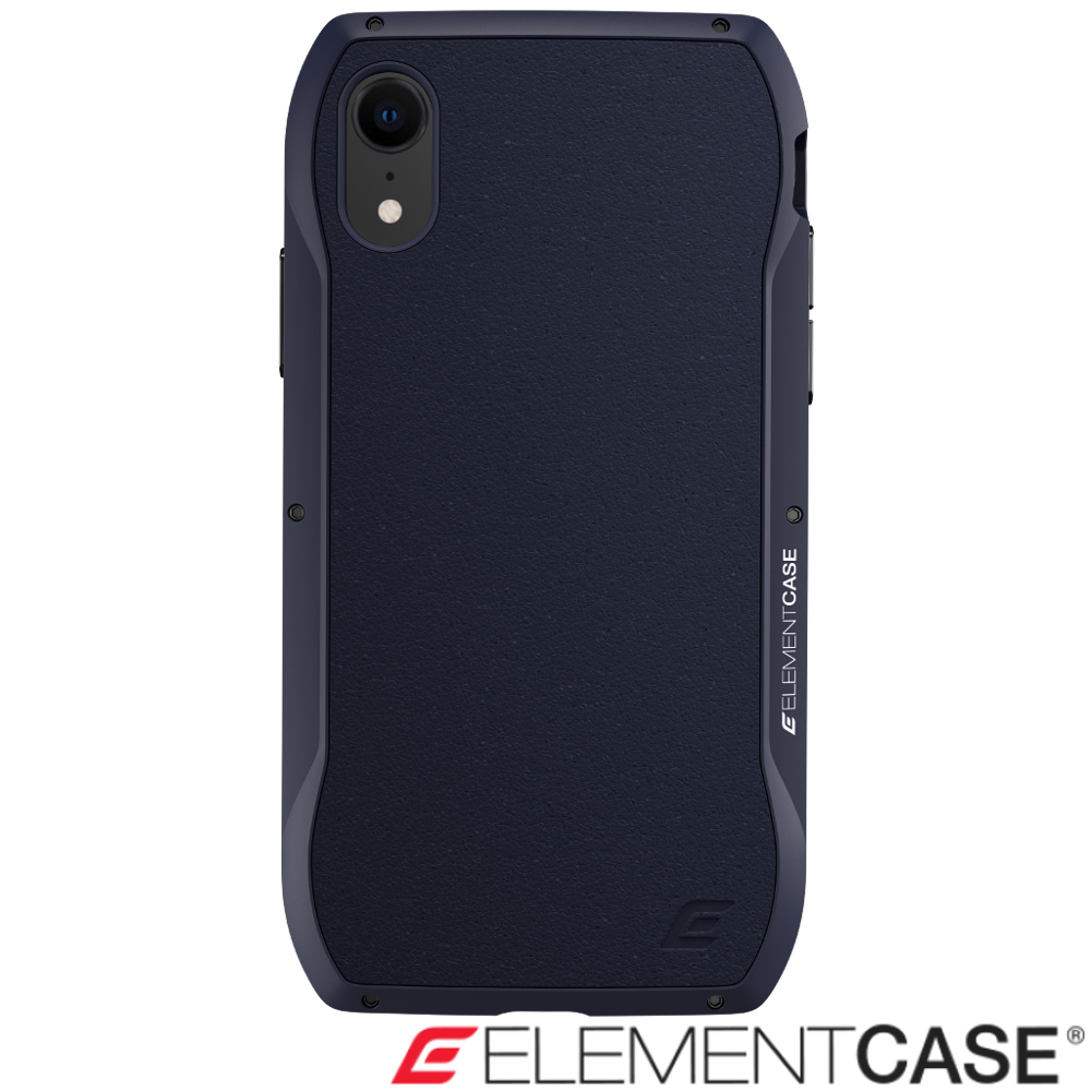 美國 Element Case iPhone XR Enigma 旗艦真皮防摔殼 - 藍