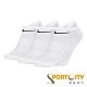 NIKE U EVERYDAY LTWT NS 3PR 3入隱形襪 白-SX7678100 product thumbnail 1