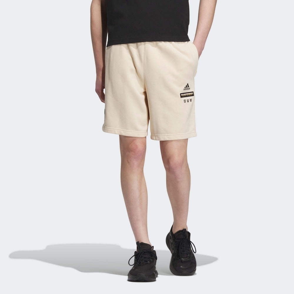 Adidas TF Shorts IK3496 男 短褲 運動 休閒 變形金剛 聯名款 舒適 日常 淺奶茶