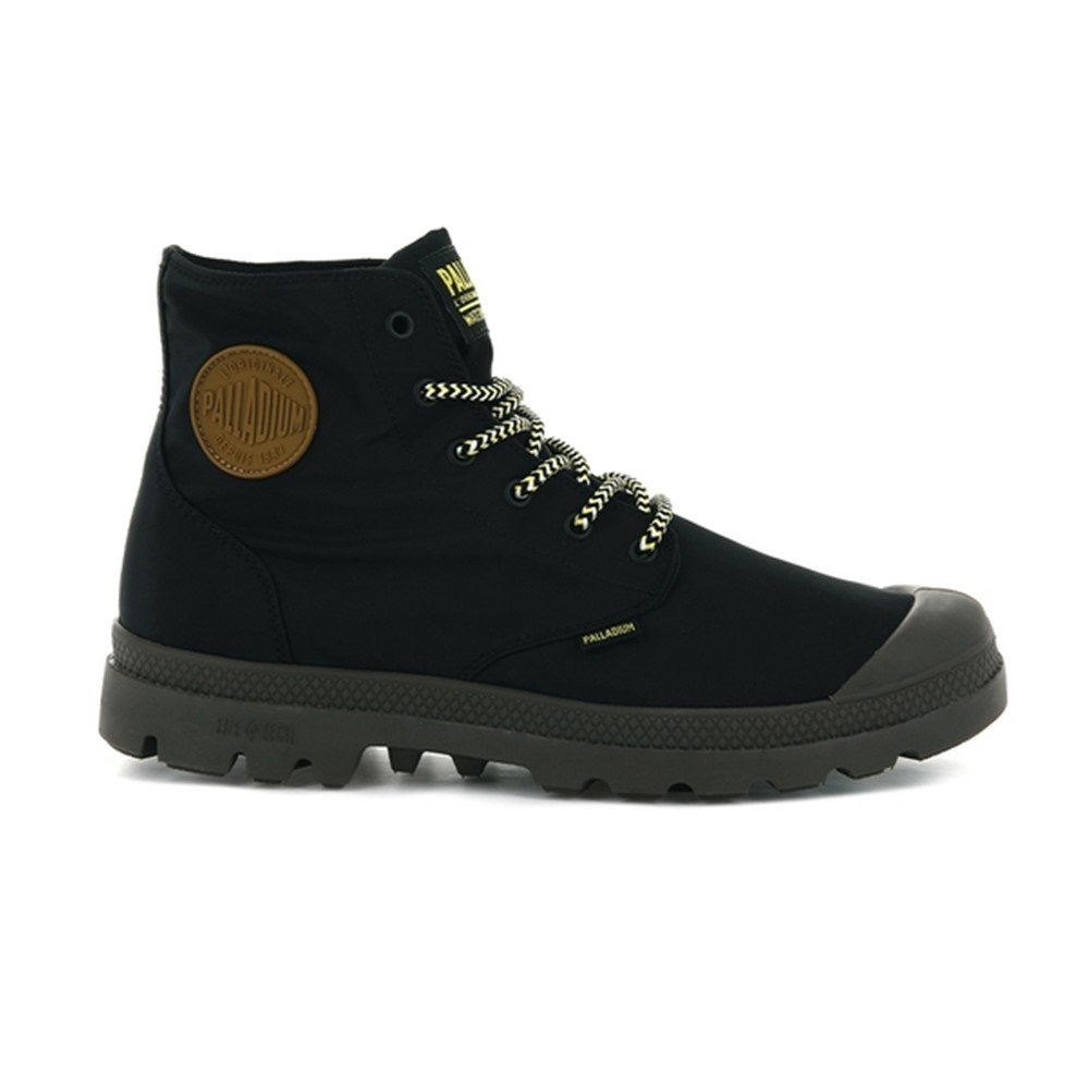 PALLADIUM PAMPA PUDDLELITE+WP~BLACK/DARK GUM~M 男女 休閒鞋 黑咖啡-76117036