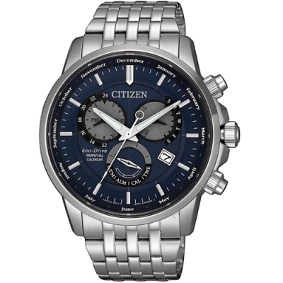 CITIZEN 卓越非凡萬年曆光動能錶(BL8150-86L)42mm