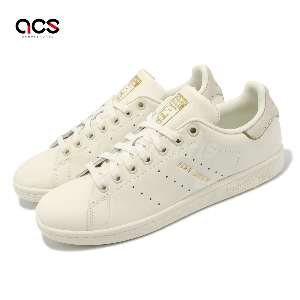 adidas 休閒鞋Stan Smith W 女鞋奶油白金標經典史密斯愛迪達HQ6645