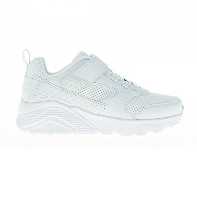 Skechers Uno Lite [403671LWHT] 中大童 休閒鞋 運動 魔鬼氈 小白鞋 百搭 舒適 緩震 白