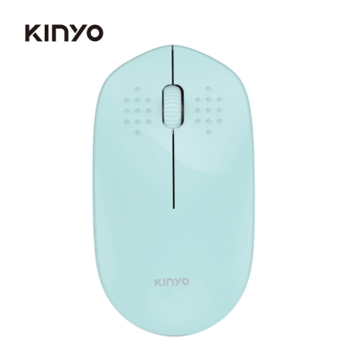 KINYO 2.4GHz無線靜音滑鼠(綠)GKM913G