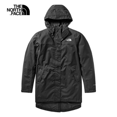 The North Face北面女款黑色防水透氣戶外衝鋒衣｜497OJK3