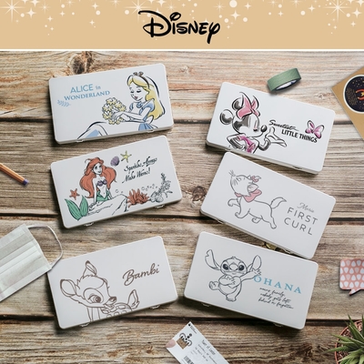 【收納王妃】Disney 迪士尼 簡約系列 口罩收納盒 小鹿斑比/小飛象/史迪奇/獅子王