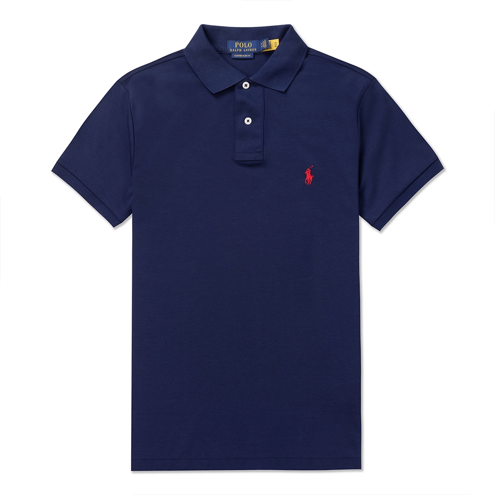 Polo Ralph Lauren RL 熱銷刺繡小馬透氣排汗短袖POLO衫(CUSTOM SLIM