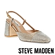 STEVE MADDEN-ZEINA-R 拼接鑽面繞踝涼跟鞋-金色 product thumbnail 1
