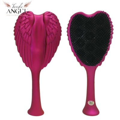 Tangle Angel 英國凱特王妃御用天使梳-亮粉22.7cm加大款(王妃梳 天使梳 美髮梳 梳子)