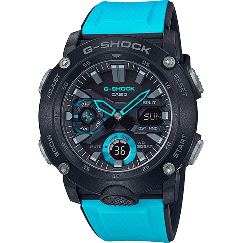 CASIO G-SHOCK 極限運動多功能錶(GA-2000-1A2)