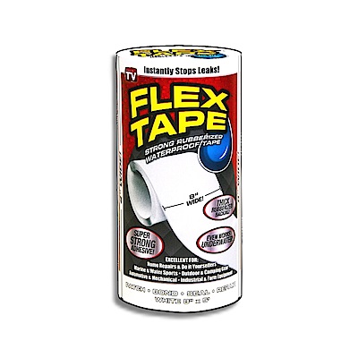 美國FLEX TAPE強固型修補膠帶-8吋寬版（白色）
