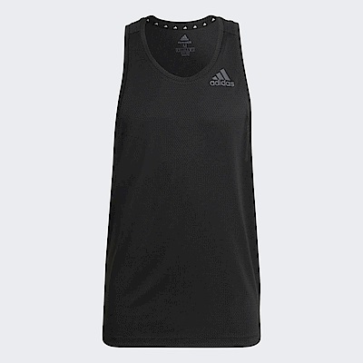 Adidas M Hr Sl Tee [HB6527] 男 背心 上衣 運動 訓練 休閒 涼感 舒適 透氣 愛迪達 黑