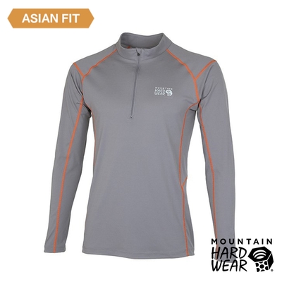 【美國 Mountain Hardwear】Estero Long Sleeve Zip T Men 彈性快乾長袖拉鍊排汗衣 男款 魔鬼魚灰 #OE3305