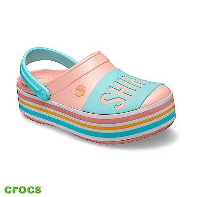 Crocs 卡駱馳 (中性鞋) Shine on厚底卡駱班 205699-737