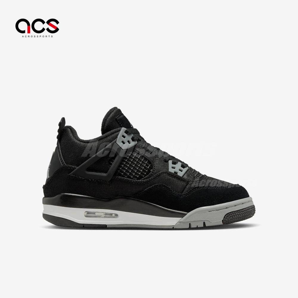 Nike Air Jordan 4 Retro SE GS Black Canvas 黑小阿姆女鞋大童DV0553