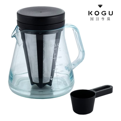 日本下村KOGU 珈琲考具Tritan耐熱防摔咖啡壺700ml(附濾網與勺子)