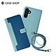 CASE SHOP Samsung A15 前收納皮套背帶組-藍 product thumbnail 2