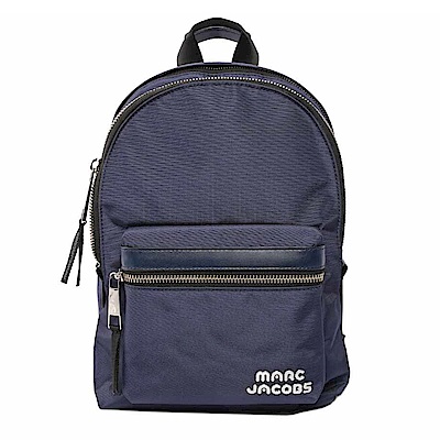 MARC JACOBS Trek Pack 雙拉鍊尼龍後背包(中/深藍色)