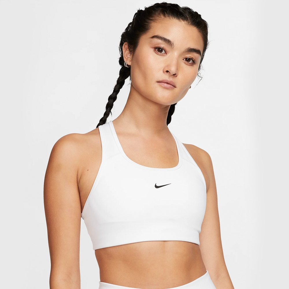 NIKE AS W NK DF SWSH 1PP BRA 女款 中度支撐型一片式襯墊運動內衣  BV3637100 白