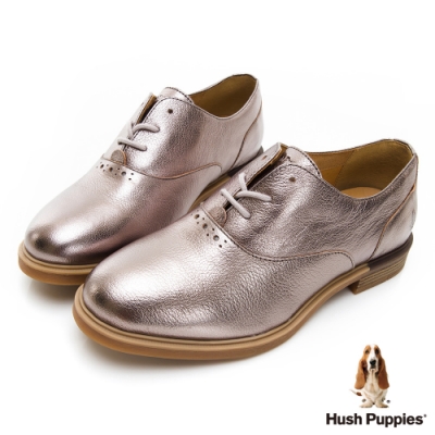 Hush Puppies Bailey 女牛津鞋-香檳金