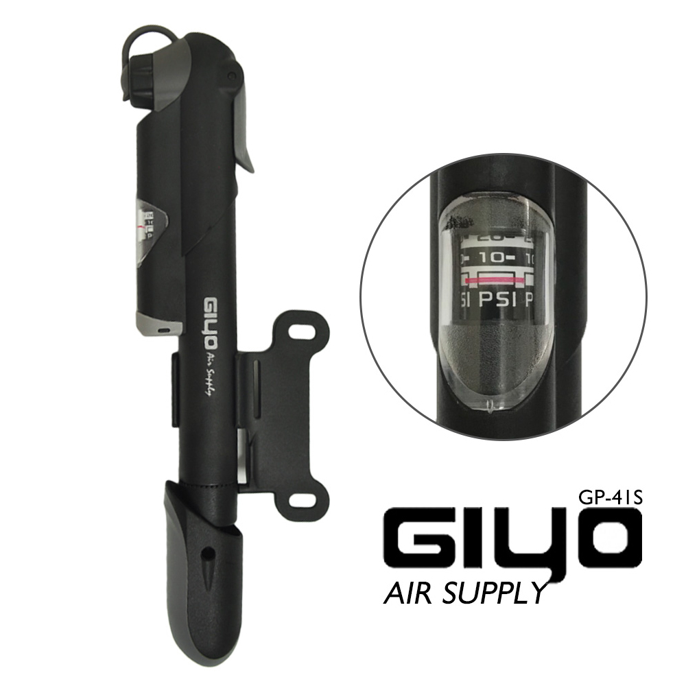 【GIYO】 美法兩用氣嘴 迷你隨車打氣筒(GP-41S)