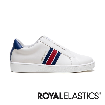 Royal elastics 休閒鞋Icon 白藍男鞋獨家彈力帶真皮回彈無鞋帶款小白鞋01922085 | 休閒鞋| Yahoo奇摩購物中心