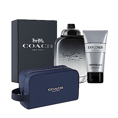 COACH 時尚經典男性淡香水100ml(贈送沐浴精150ml+COACH盥洗包)