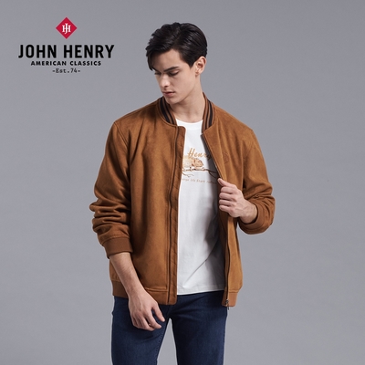 JOHN HENRY 復古麂皮棒球外套-二色