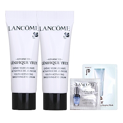 LANCOME蘭蔻 超進化肌因亮眼精粹霜3mlX2贈專櫃試用片X2