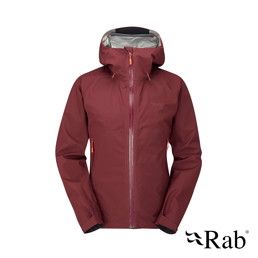 【RAB】Namche GTX Paclite Jacket Wmns GTX輕量防風防水連帽外套 女款 深石楠 #QWH60