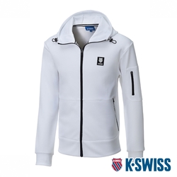 K-SWISS PF Hoody Jacket連帽運動外套-女-白