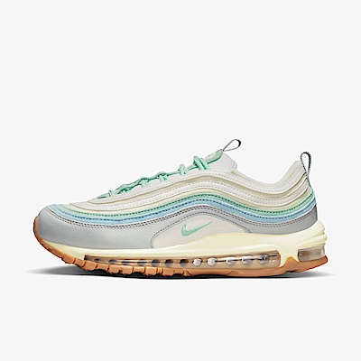 Nike Wmns Air Max 97 [DX5766-131] 女 休閒鞋 運動 慢跑 子彈 全氣墊 米黃 藍綠