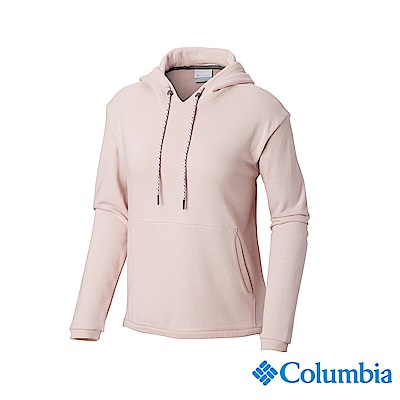Columbia 哥倫比亞 女款-UPF50棉質連帽上衣-粉紅 UAR25610PK