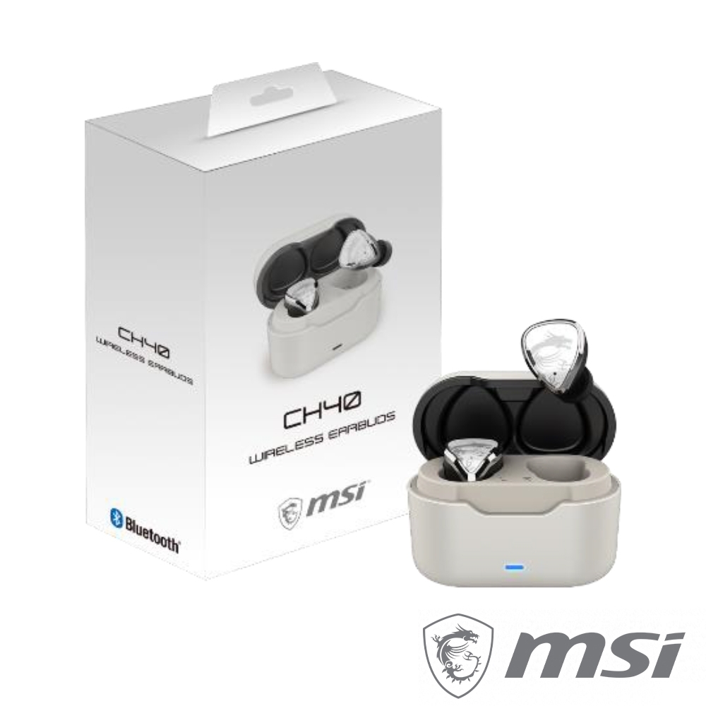 MSI CH40 Wireless Earbuds 藍芽耳機