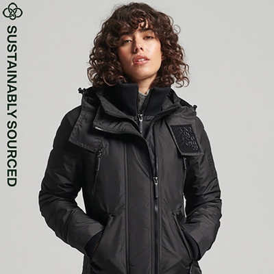 SUPERDRY 女裝 長袖 防風防潑水外套 MOUNTAIN WINDCHEATER 黑