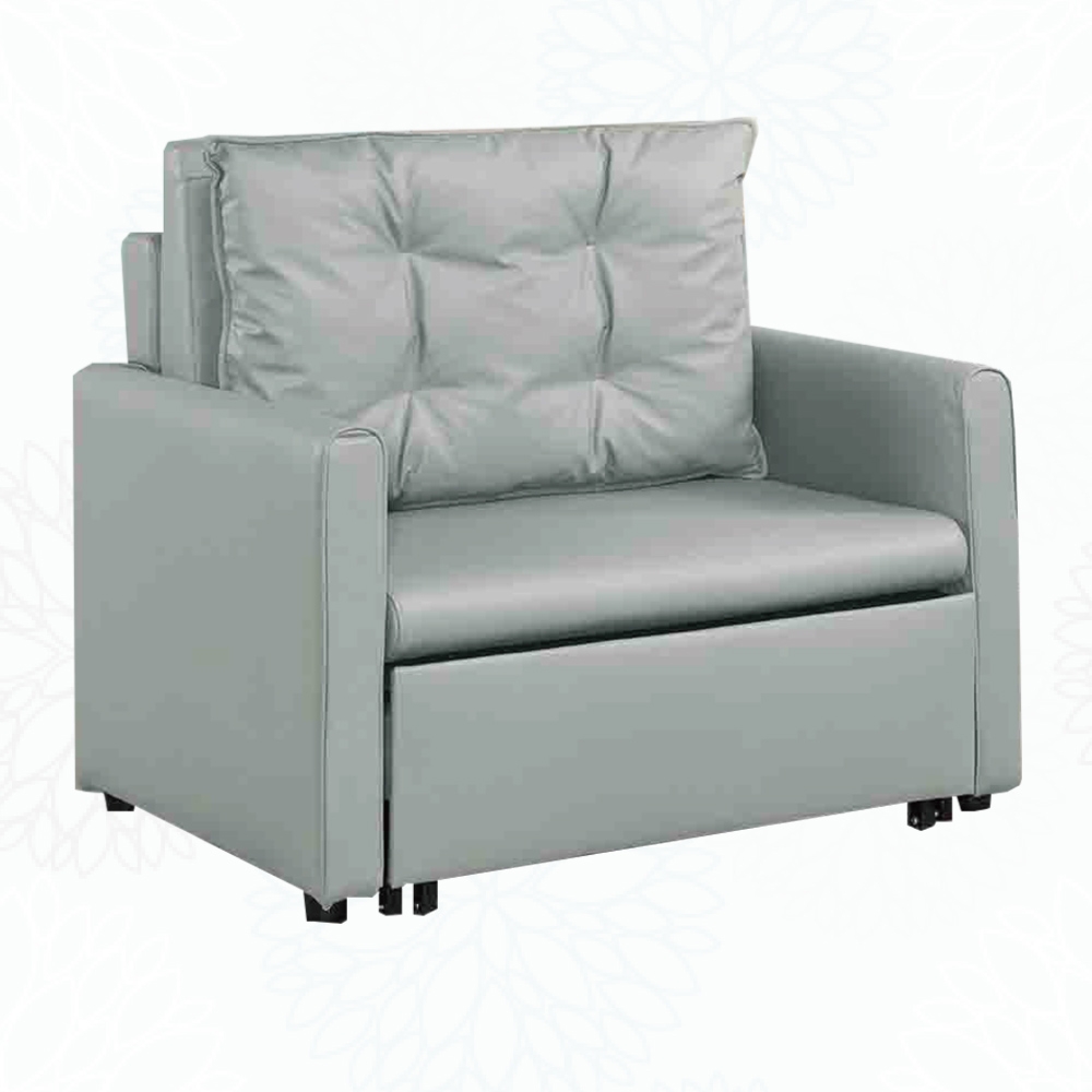 文創集 笛卡納科技布前拉式沙發椅/沙發床-108x85x90cm免組