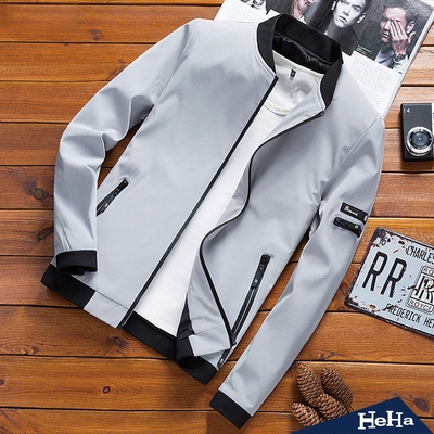 HeHa-立領修身夾克外套 三色