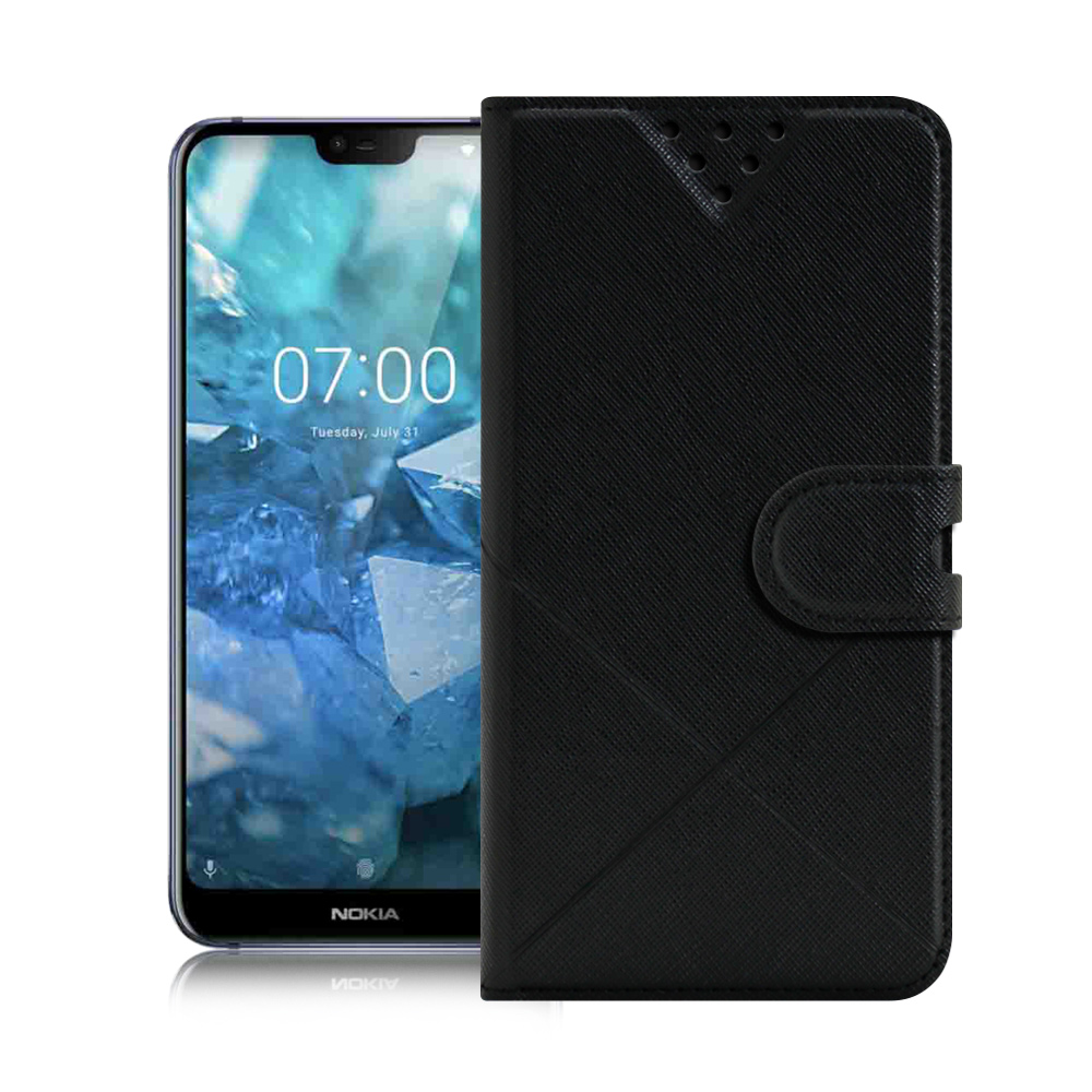 NISDA For NOKIA 7.1 Plus  (X7) 風格磨砂側翻皮套