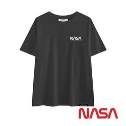 【NASA SPACE】漫遊太空 星際線稿工程圖T恤 / 短袖上衣 / T-shirt (火箭黑) NA00019-02