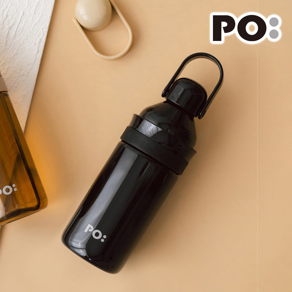 【PO:Selected】丹麥ODYSSEY輕量便攜雙蓋水瓶470ml(黑)