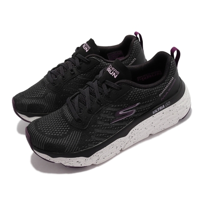 Skechers 慢跑鞋 Max Cushioning Elite 女鞋 極致避震 跑步 健走 防滑 回彈 黑 白 128269-BKW