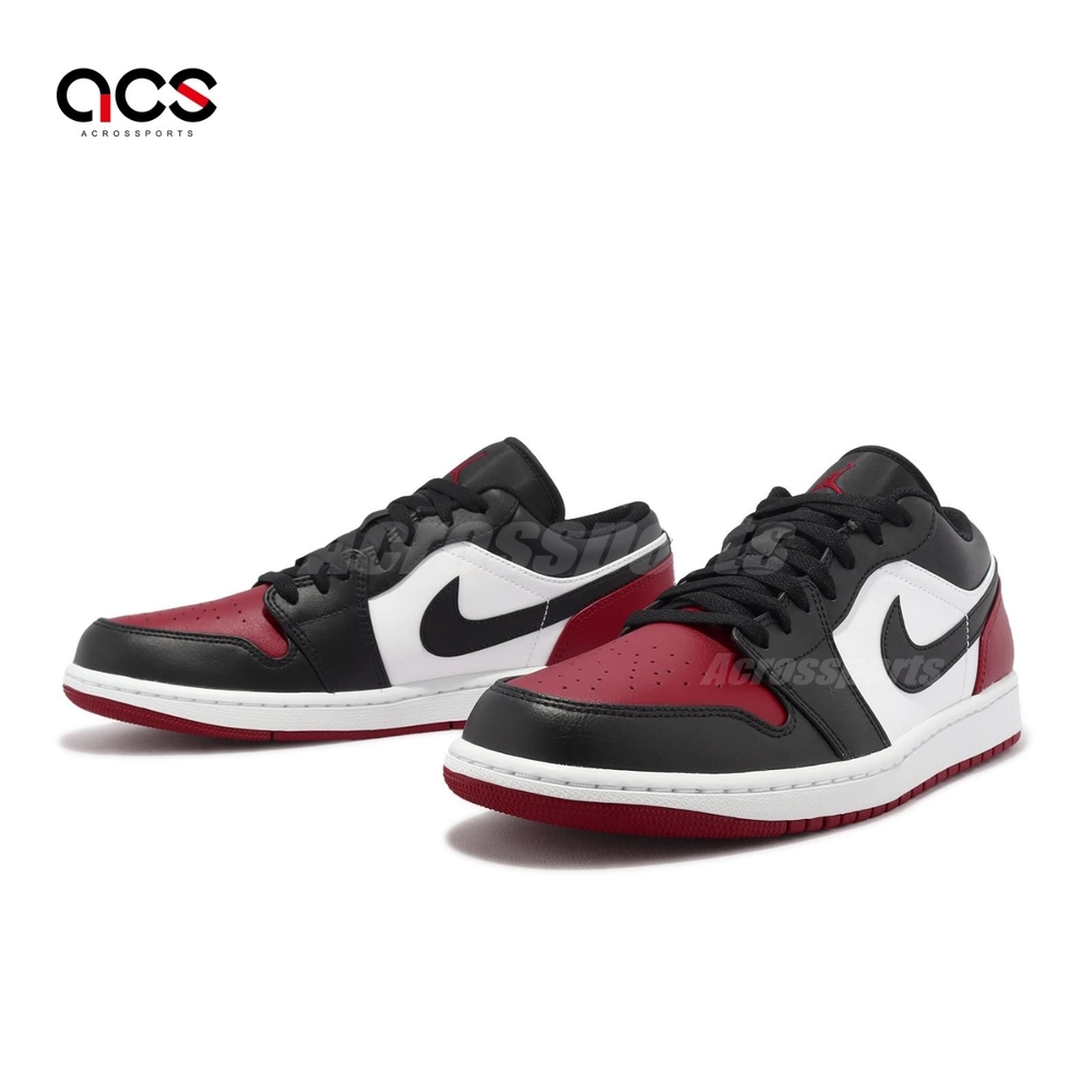 Nike Air Jordan 1 Low Bred Toe 黑紅低筒男鞋AJ1 553558-161 | 休閒鞋