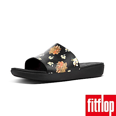 FitFlop SOLA DARK FLORAL SLIDE SANDA-黑