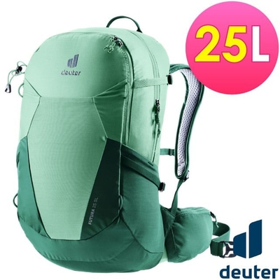 【Deuter】FUTURA 透氣網架背包25SL(女性窄肩款).旅遊背包.攻頂包_3400221 綠