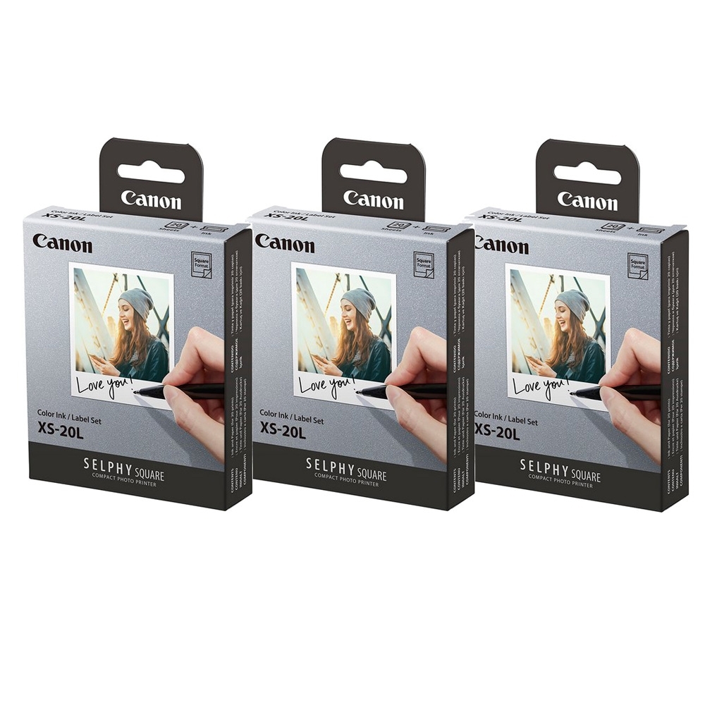 Canon XS-20L 彩色墨盒/貼紙套裝 (3入60張)