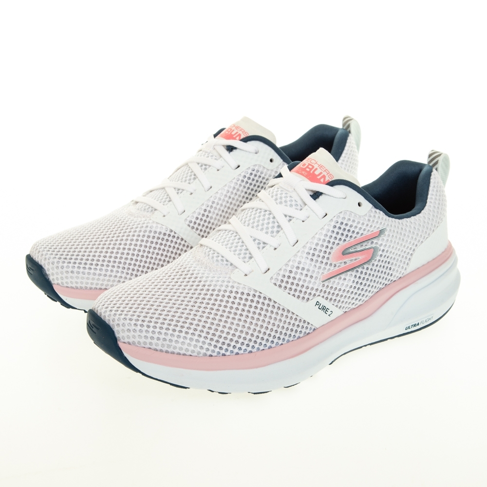 SKECHERS 慢跑鞋 女慢跑系列 GORUN PURE 2 固特異橡膠大底 - 172012WHT