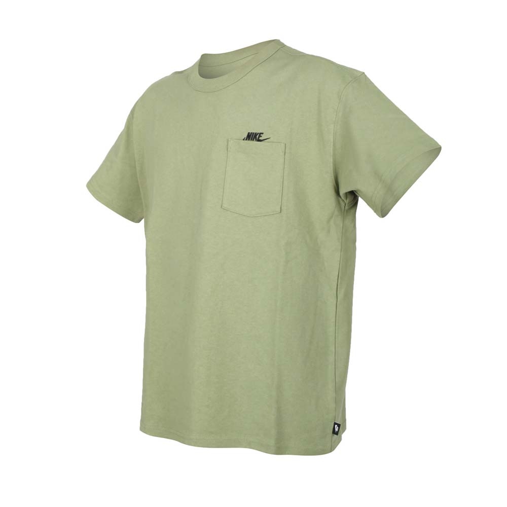 NIKE 男短袖T恤-純棉 休閒 上衣 DQ9296-334 黑綠