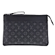 LV M82543經典Pochette Voyage Souple Eclipse帆布手拿包(黑色) product thumbnail 1