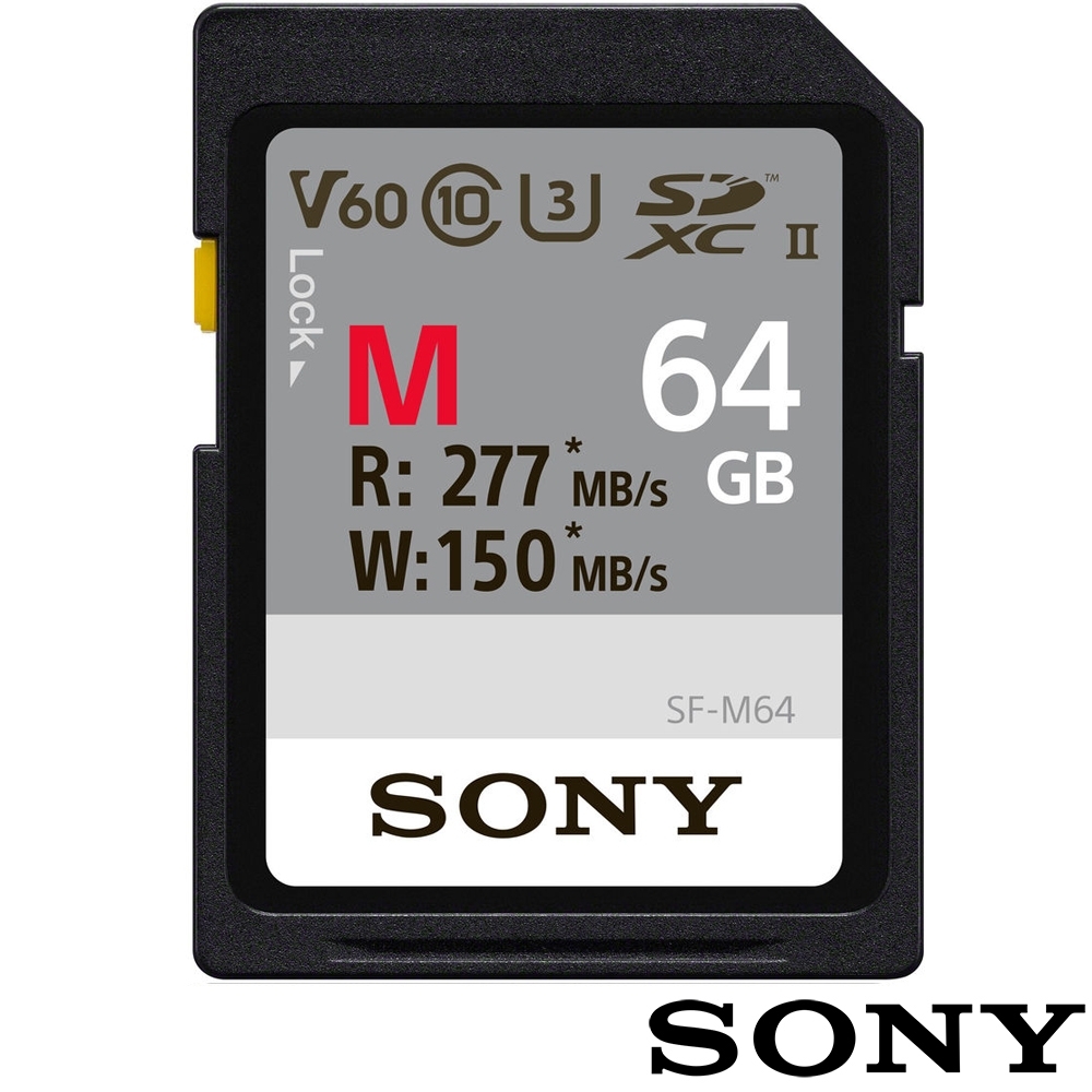 SONY SF-M64 SD SDXC 64G / GB UHS-II 高速記憶卡 (公司貨) C10 U3 V60 支援4K 錄影