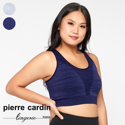 【pierre cardin 皮爾卡登女性內衣】棉花糖女孩無縫運動內衣-深藍